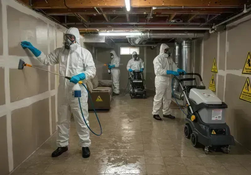 Basement Moisture Removal and Structural Drying process in Cascade Valley, WA